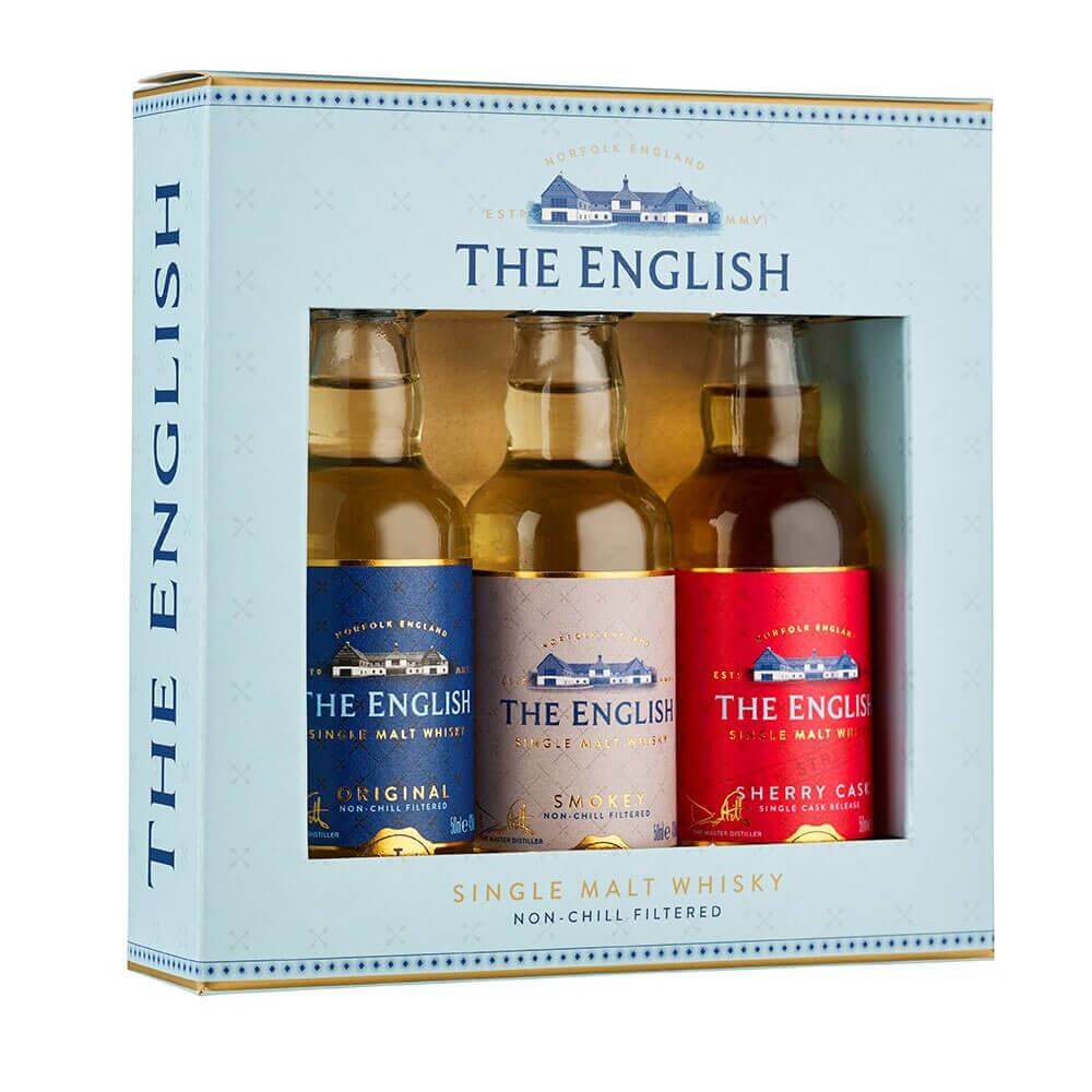 The English Distillery Single Malt Whisky Gift Set 3x 50ml